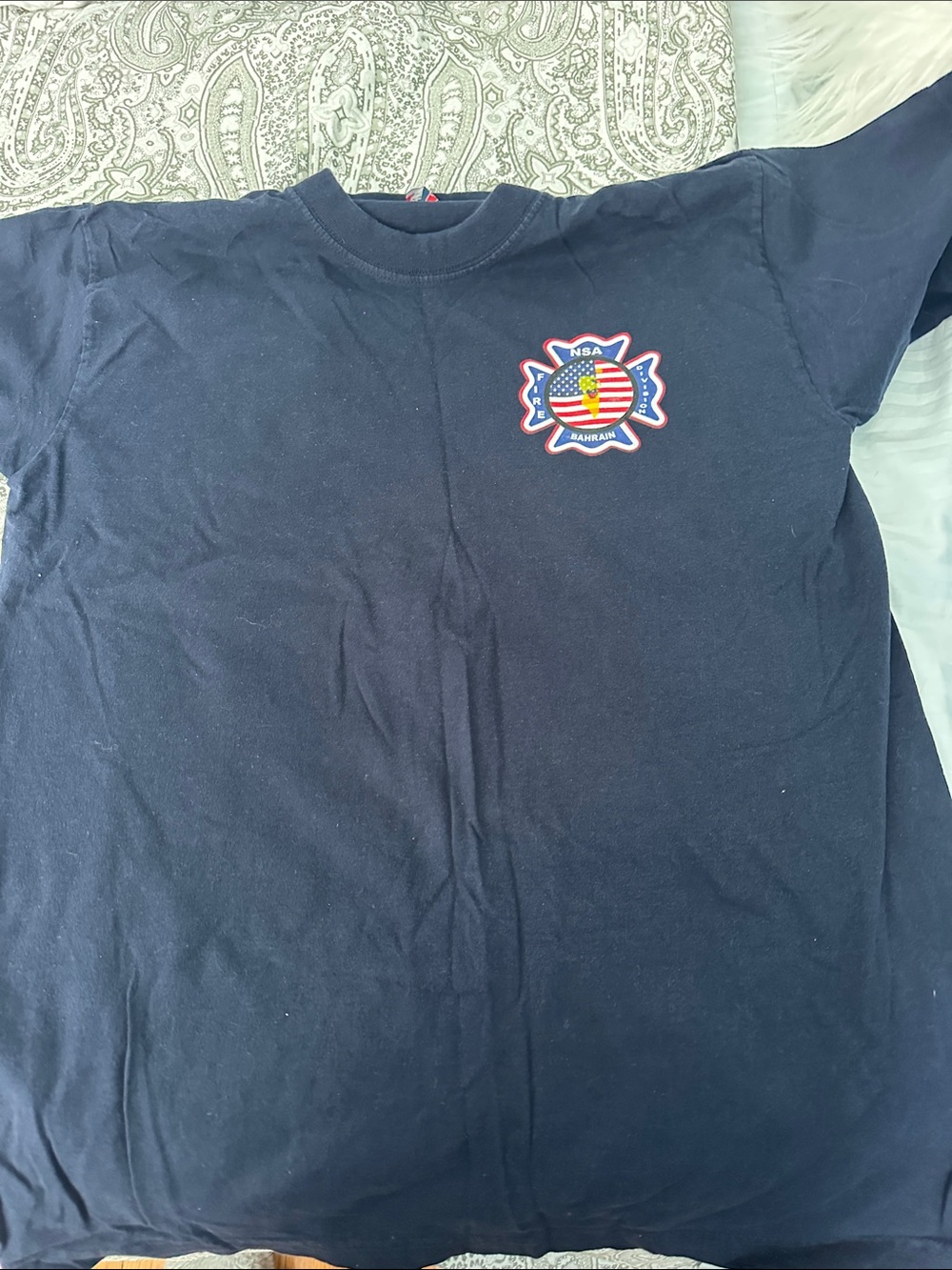 Navy Short-Sleeve Graphic Tee